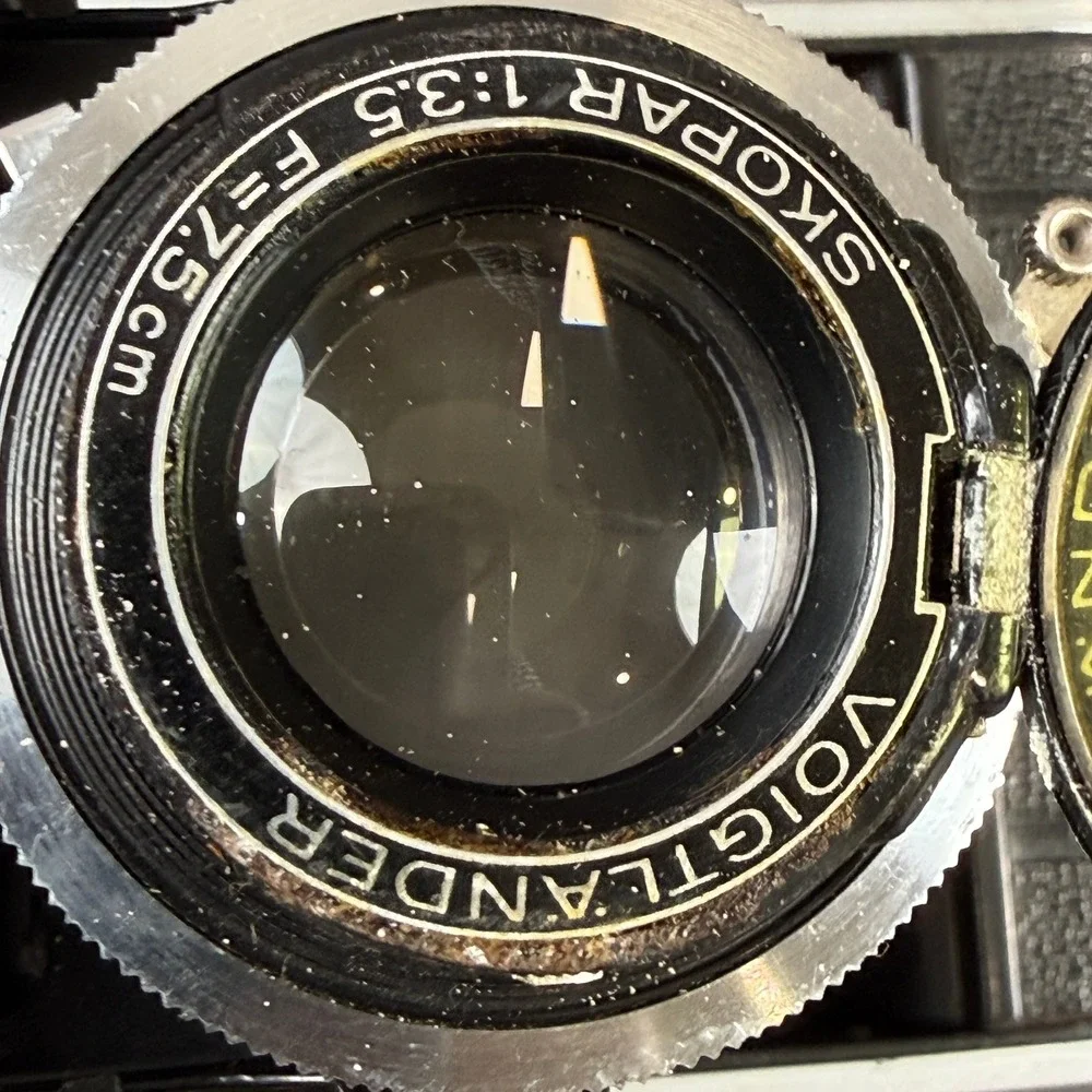 Voigtlander Perkeo I Folding Camera Skopar 7.5cm f3.5 Compur Vintage